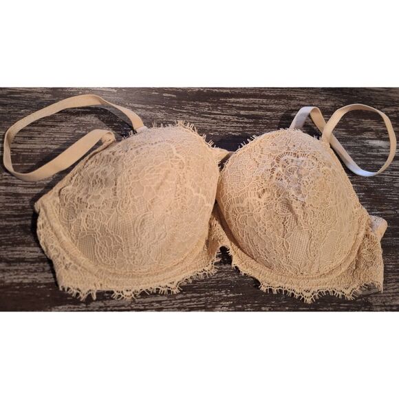 Dobreva Balconette Bra Lace Lightly Padded Demi Full Coverage Underwire 38A - Picture 1 of 5